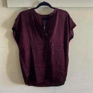 Quince Washable silk stretch dolman sleeve blouse